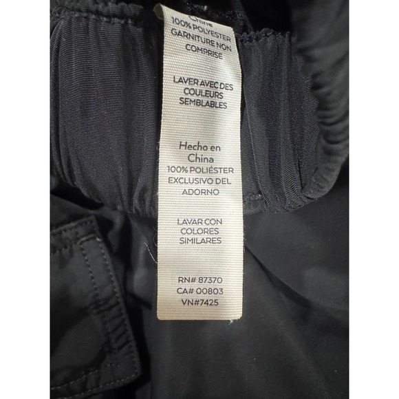 Alo Yoga It Girl Cargo Crush Black Jogger Pants Women's XXS Elastic Waist - Picture 8 of 8